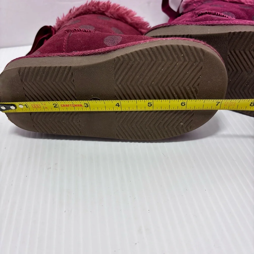 European Toddler Polka Dot purple Mini boots‎ Size 27